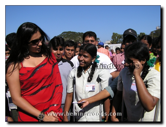 Namitha with Disabled Children Gallery